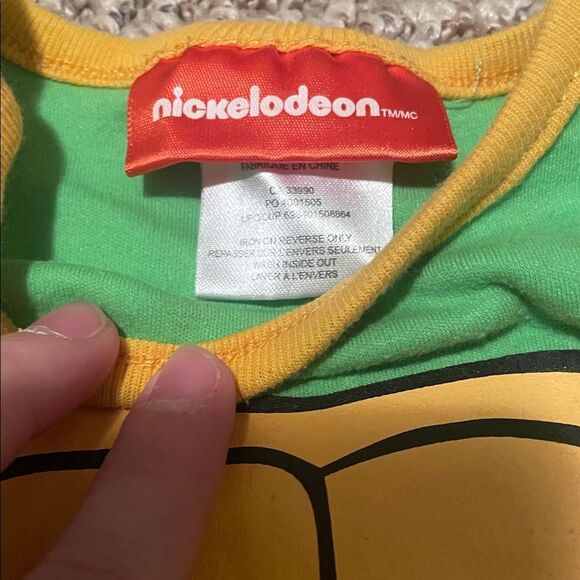 Nickelodeon Green Bodysuit with Yellow Trim - Picture 2 of 5